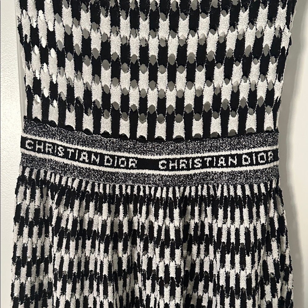 Dior Monochrome Knit Mini Dress - Picture 3 of 11